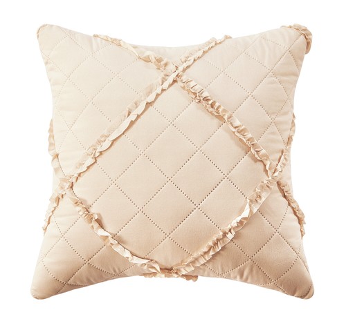 Embossed Ruffle Quilted Bedspread Bed Throw Single Double King Size Bedding Set - Picture 14 of 30
