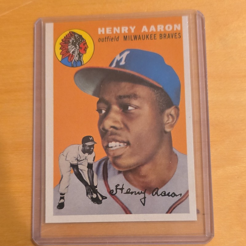 Topps 2016 Berger’s Best Hank Aaron #BB-3 Milwaukee Braves Insert Card