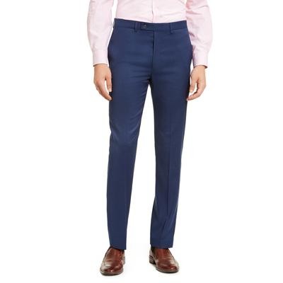 Calvin Klein Mens Slim fit Dress Pants 31 / 30 Navy Blue Solid