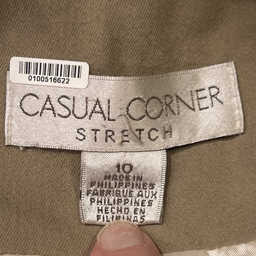 Casual Corner Stretch Womens 2 Piece Suit Set Blazer & Pants Camel Size 10 - Picture 15 of 24