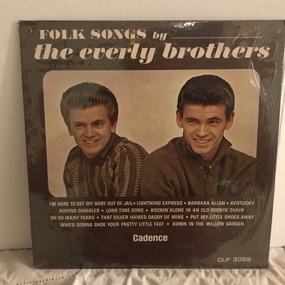 THE EVERLY BROTHERS     FOLK SONGS BY THE EVERLY BROTHERS     1958 CADENCE LP