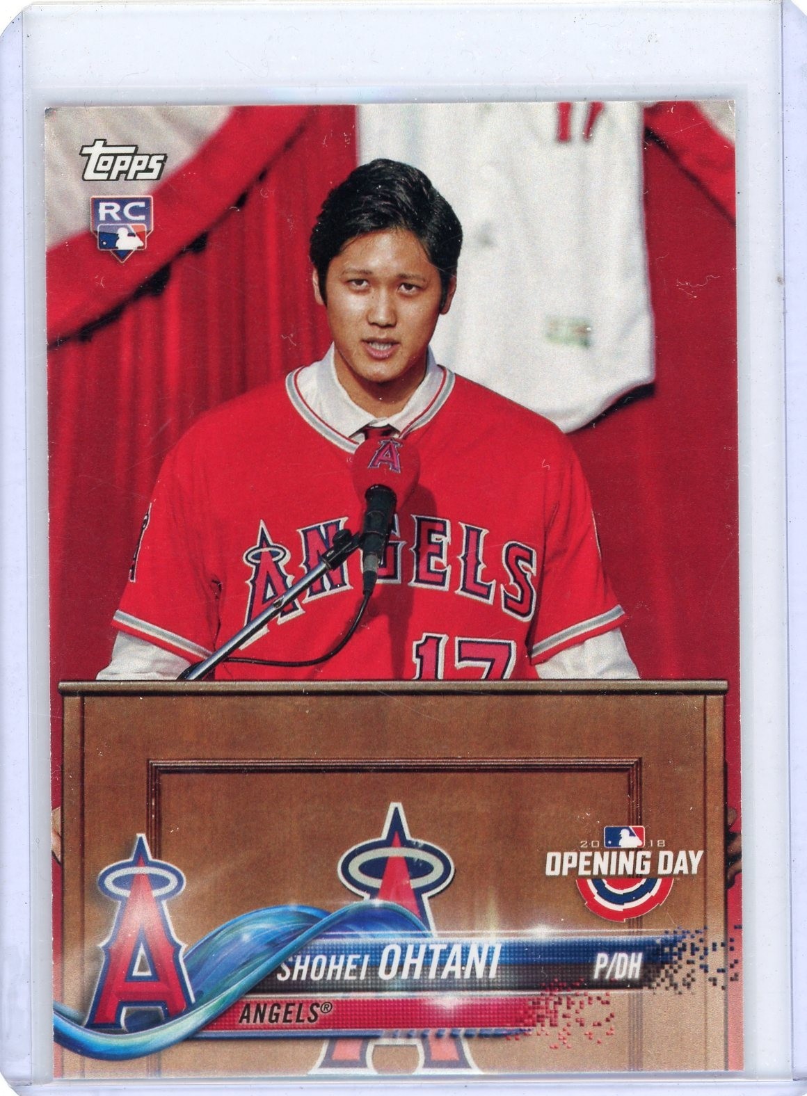 SHOHEI OHTANI 2018 TOPPS OPENING DAY BASEBALL #200 ROOKIE CARD