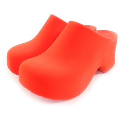 Pristine LOEWE Sandals Terraform Clogs Neon orange Women 36 L814V29X15