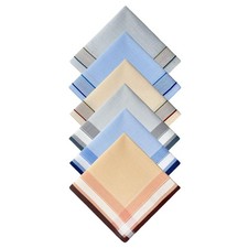 6 Pack Men'S Handkerchiefs Soft Cotton Handkerchiefs for Men Premium Assorted Me