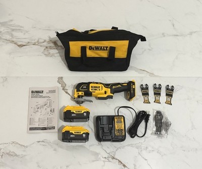 Brand New Genuine Dewalt DCS356B 20V XR Brushless Multi Tool (4) Blades Kit