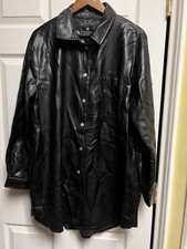 Bagatelle Collection Black Faux Leather Shack...