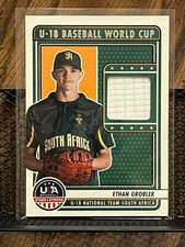 ETHAN GROBLER 2023 USA STARS & STRIPES SOUTH AFRICA ROOKIE JERSEY PATCH RELIC RC