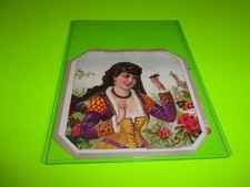 ANTIQUE VINTAGE SMOKING SENORITA OUTER CIGAR LABEL, SCHWENCKE &PFITZMAYER