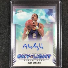2024-25 Topps Chrome Basketball ALEX ENGLISH Sky-Light Signatures Auto Base #AE
