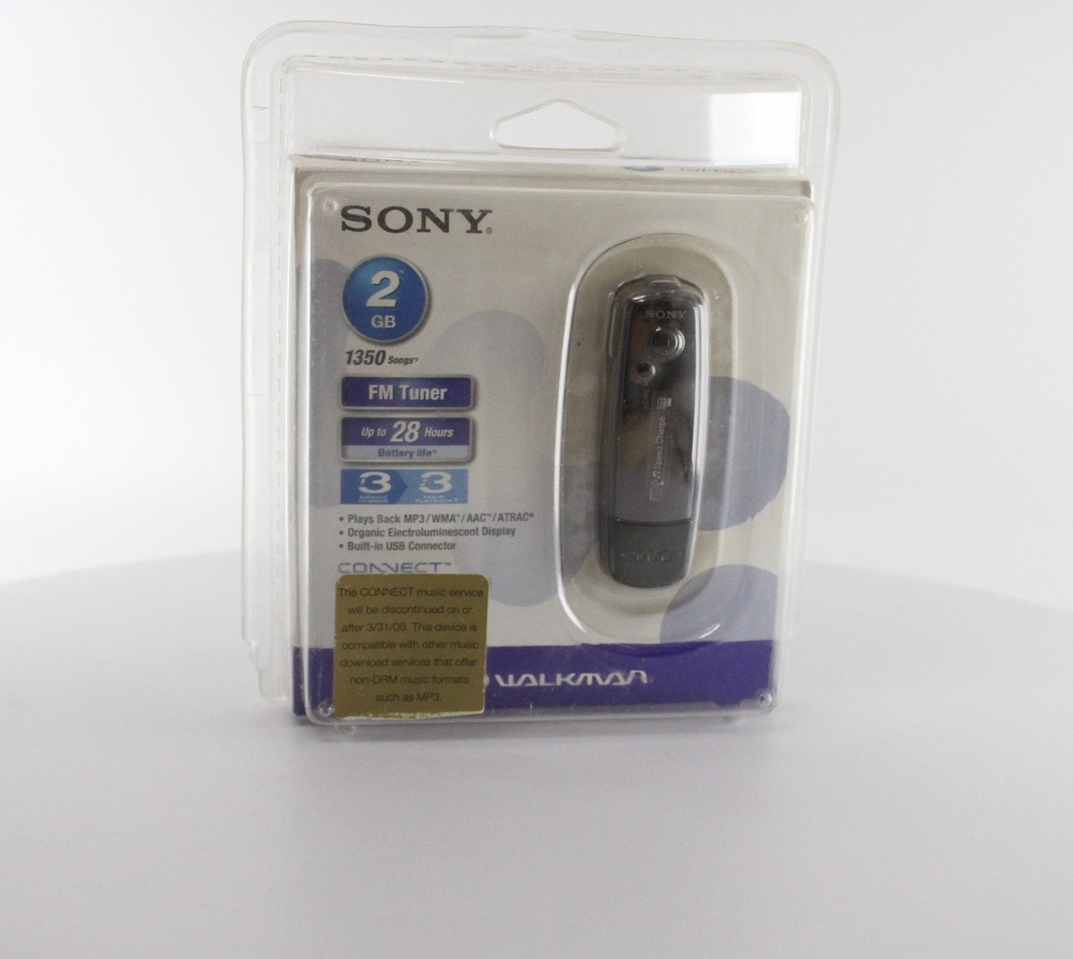 Vintage Sony 2 GB Walkman - Digital Media Player - Black (NW-E005F