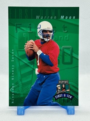 Warren Moon 1997 Playoff First & Ten #148 - Seattle Seahawks