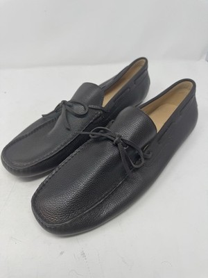 Pierre Cardin Paris Dark Brown Pebbled Leather Driving Loafers EU 45 Men s NWOT