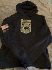 PURDUE BOILERMAKERS Black NIKE Hoodie CAMO Military MEDIUM Sweatshirt USA