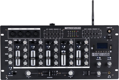 DJ PA Mixer Mischer Mischpult Bluetooth USB SD Cue Crossfader 5 Kanäle XLR Cinch