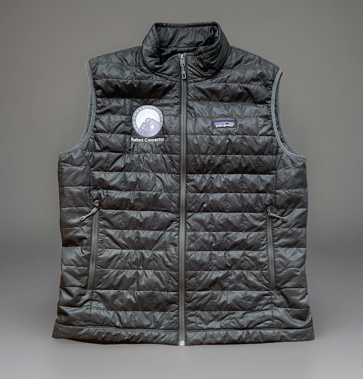 Patagonia Nano Puffer Vest Mens L Poker Suited Connector Primaloft Insulated