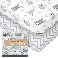 Baby Crib Sheets Boys Girls Toddler Bed Sheets Cotton Fitted Crib Sheet Set...