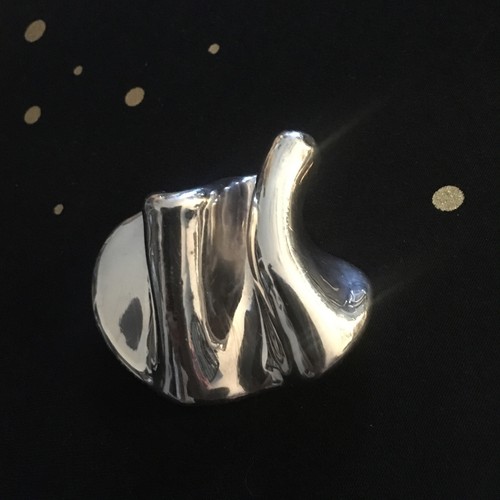 VINTAGE Sterling Silver David Varsano Modernist Brooch BEN ARI Israel, Stunning!