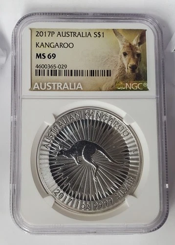 2017 P Australia 1oz Silver Kangaroo NGC MS 69