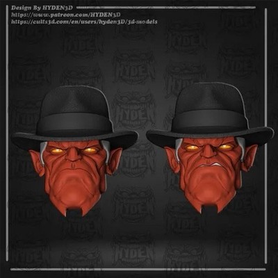 Invincible Damien Darkblood Marvel Legends 2 Unpainted Heads Custom Figure 1/12