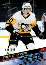 2020-21 Upper Deck Exclusives #728 Drew O'Connor Young Guns 66/100 Rookie RC