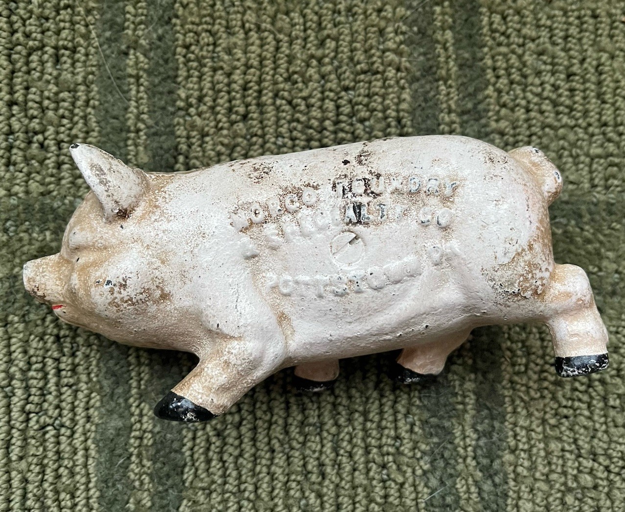 Cast Iron Norco Foundry Pottstown PA Pig Coin Bank