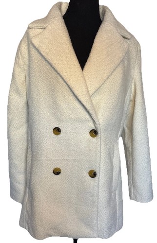 Free Assembly Womens Size Small Cream Ivory Color Pea Coat. Eco Friendly