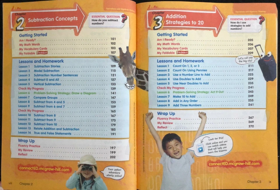 1st Grade - MY MATH - STUDENT EDITION WORKBOOK (Vol. 1) (2013, McGraw-Hill) - Image 4 of 4