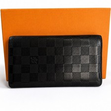 Louis Vuitton Brazza Wallet Damier Infini Black Leather N63010 SP3182 Box