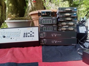 Lot of 11 Extron Video  audio computer stuff  working units university surplus 