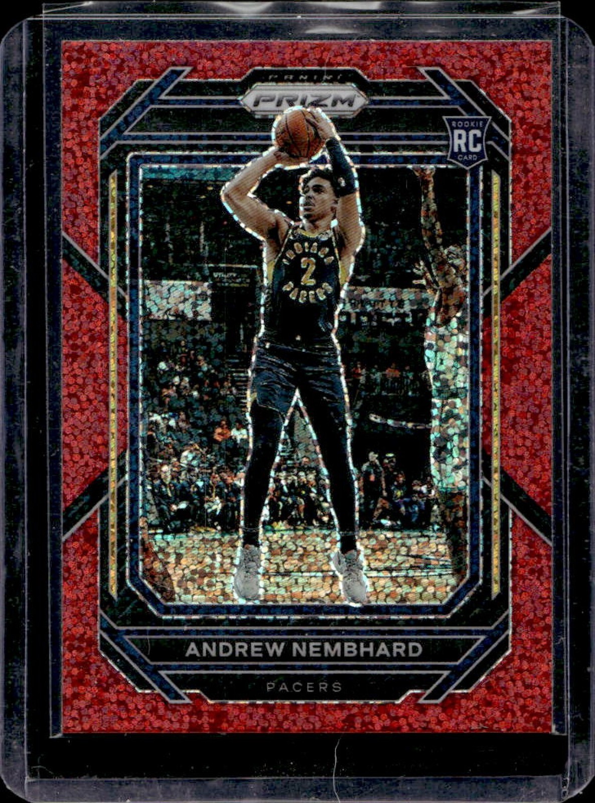 2022-23 Prizm Andrew Nembhard RC Prizm Red Sparkle Rookie #227 Pacers