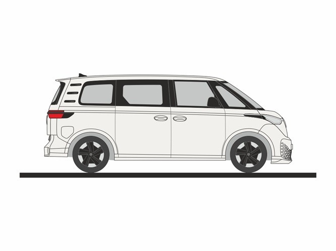 Rietze 11910 - 1/87 Volkswagen ID. Buzz People Candy White - New