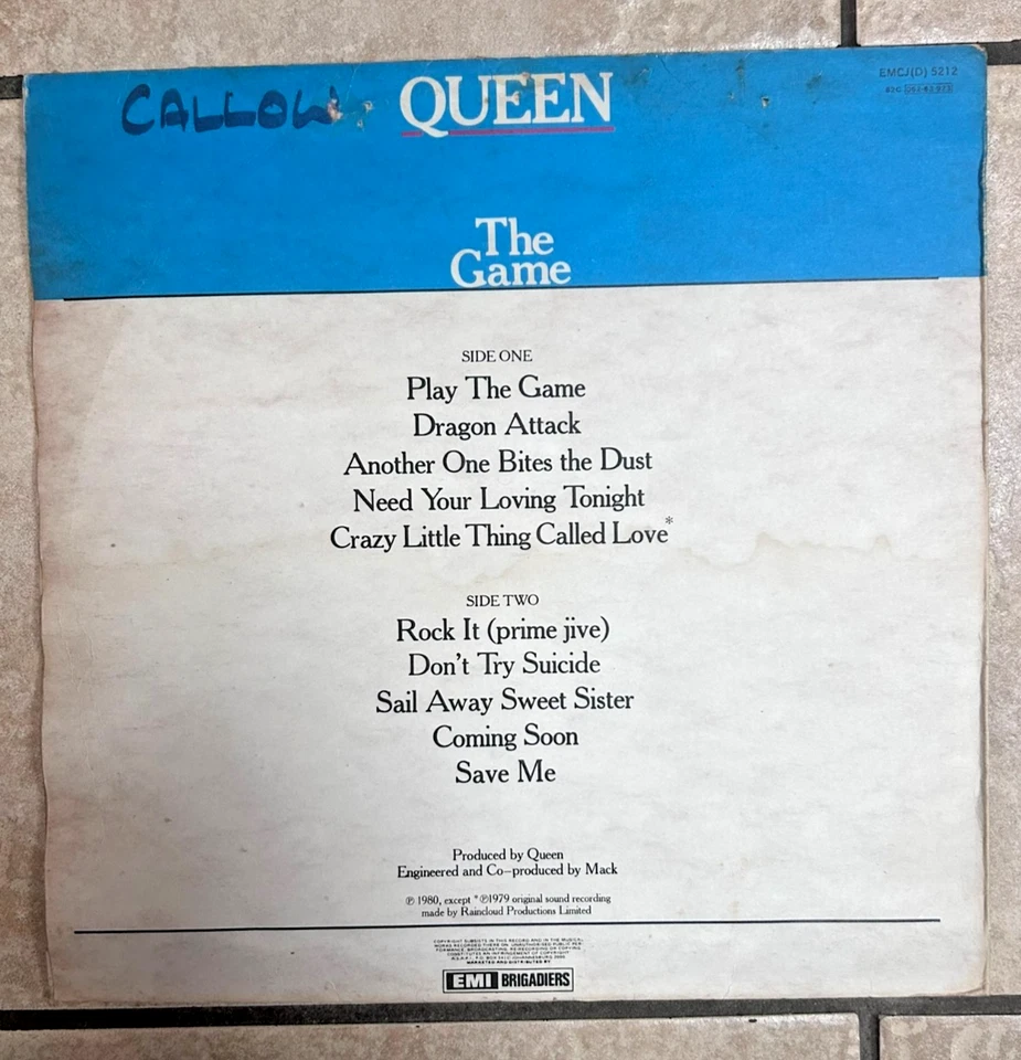 Queen SUPERB RARE Zimbabwe Pressing, The Game, Mercury, Bowie, Beatles, Floyd - Image 2 of 4