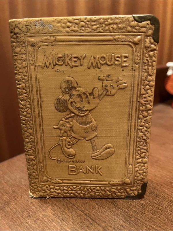 Disney vintage Mickey Mouse Book Bank by Zell