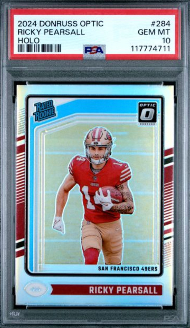 2024 DONRUSS OPTIC #284 RICKY PEARSALL HOLO PSA GEM MT 10