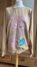 Obey sweater Vintage B�r Mit Honig M XL Unisex Kult