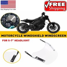 Motorcycle Windshield Universal Wind Screen Deflector Motorbike Windscreen Clear