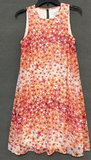 Calvin Klein Sleeveless Summer Floral Design Dress Sz 8