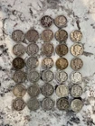 Lot of 32 Nice Looking 1920s to 1940s Mercury Dimes