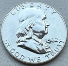 1962 Proof Franklin Half Dollar 90% Silver-INV#8482