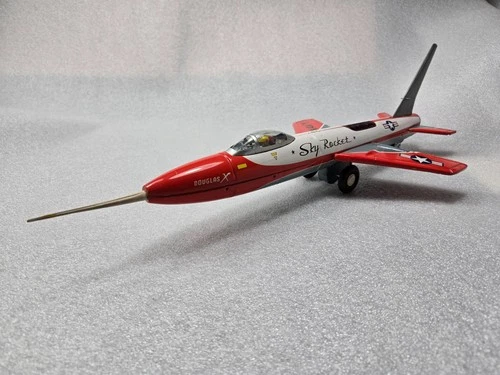 Bandai  Douglas X  Sky  Rocket   tin toy airplane