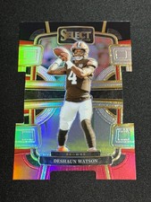 2023 Panini Select DESHAUN WATSON Cleveland Browns #25 Black & Red Prizm Die-Cut