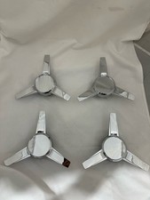 Set Of 4 - Fits 2005-2009 Ford Mustang Tribar Spinner Chrome Wheel Center Caps