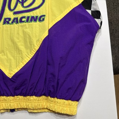 Vintage Camel Smokin Joes Racing Jacket Mens Xl Yellow Purple