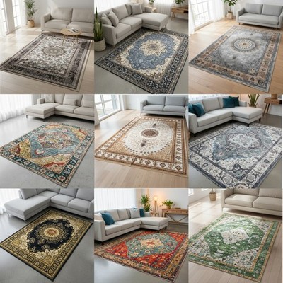 Luxus Antirutsch Große Traditionelle Teppiche Schlafzimmer Wohnzimmer Teppich Flur Läufer