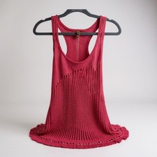 Victoria's Secret pink racer back sweater dress/ swim coverup S