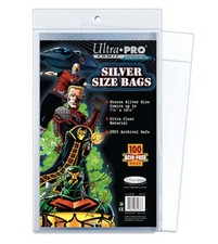 Ultra Pro Comic Bags Silver Age Clear Sleeves 100 Pack Acid Free PVC Free