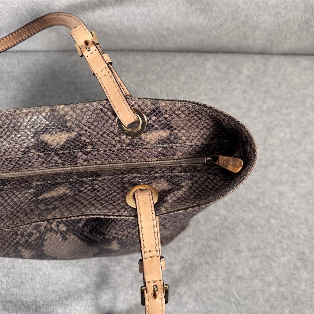 Michael Kors Jet Set Python Embossed LeatherTote … - image 6