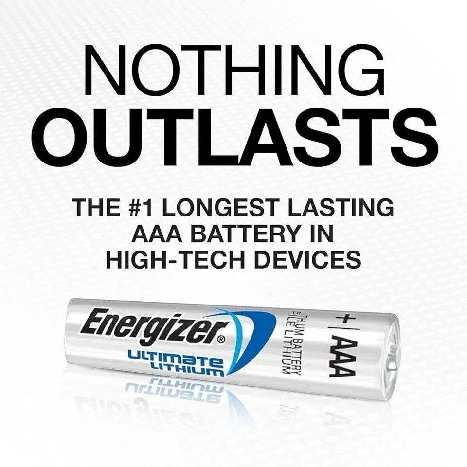 Baterías AAA de litio Energizer Ultimate - Varios paquetes | Fabricante de equipos originales a granel ~ ¡Envío 24 horas! Foto 4 de 4