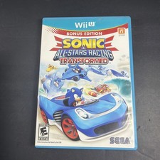SEGA Sonic & All-Stars Racing Transformed Bonus Ed Wii U Mint Disc