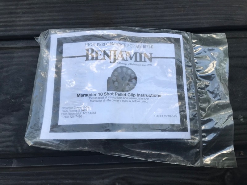 Vintage 1st generation NOS Benjamin Marauder 10 shot pellet clip .177 cal